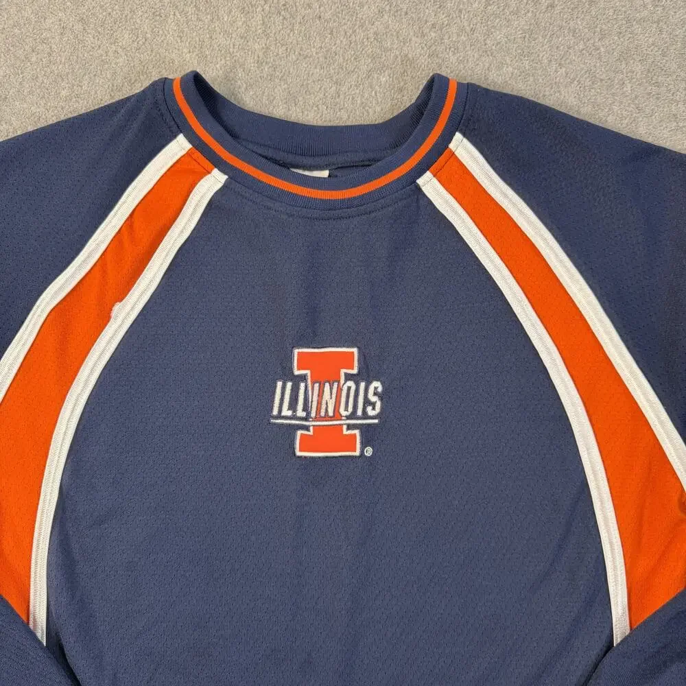 Illinois Fighting Illini Russell Athletic Youth 14/16 Long Sleeve Athletic Shirt